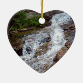New Hampshire Mountain Water Keramikornament