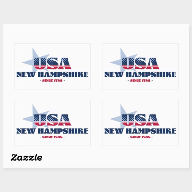 New Hampshire My Zuhause Staat Sticker (Blatt)