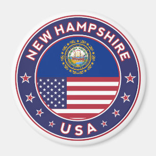 New Hampshire, New Hampshire Aufkleber, Magnet