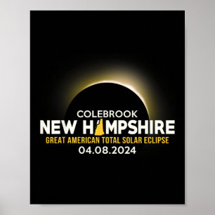 New Hampshire Nh Total Solar Eclipse 2024 Poster