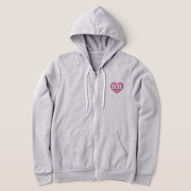New Hampshire Pink Heart - I Liebe NH Hoodie (Ablage )