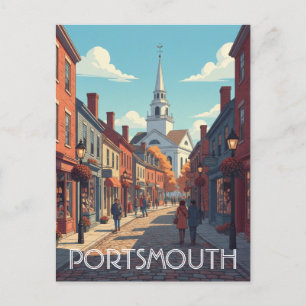 New Hampshire Portsmouth Travel Postkarte