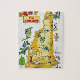 New Hampshire Postcard Karte Jigsaw Puzzle