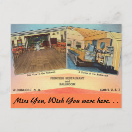 New Hampshire, Princess Restaurant, Concord Postkarte