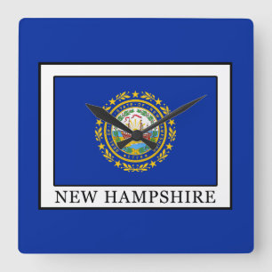 New Hampshire Quadratische Wanduhr