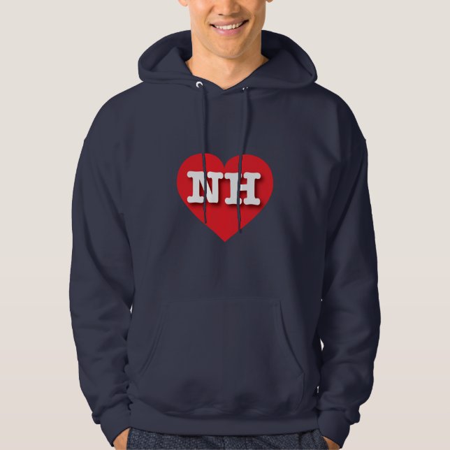 New Hampshire Red Heart - I Liebe NH Hoodie (Vorderseite)