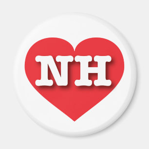 New Hampshire Red Heart - I Liebe NH Magnet