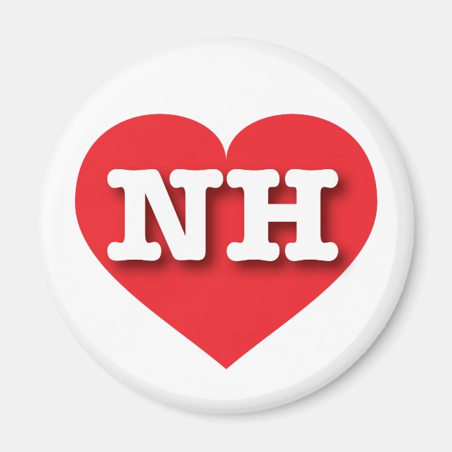 New Hampshire Red Heart - I Liebe NH Magnet (Vorne)