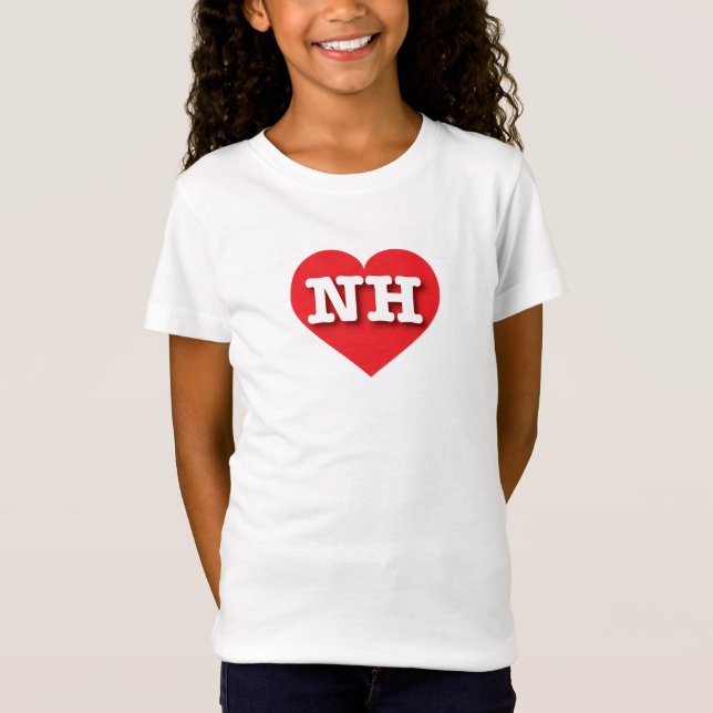 New Hampshire Red Heart - I Liebe NH T-Shirt (Vorderseite)