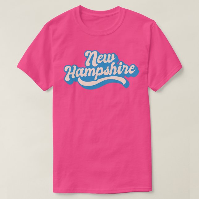 New Hampshire Retro T-Shirt (Design vorne)