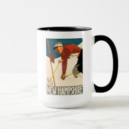 New Hampshire Ski-Vintages Plakat Tasse