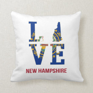 New Hampshire Staat USA Liebe Kissen