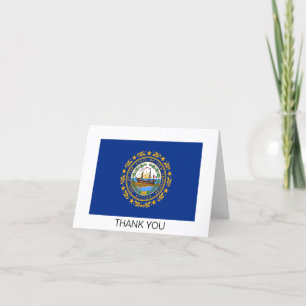 New Hampshire Staatsflagge Dankeskarte