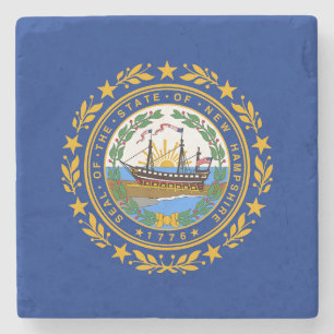 New-Hampshire-Staatsflagge Steinuntersetzer