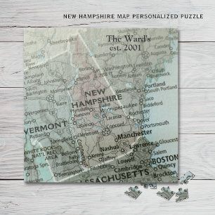 New Hampshire-Staatskarte-Rätsel   Geschenk aus de Puzzle