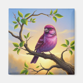 New Hampshire State Bird Purple Finch Magnet