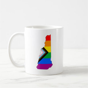 New Hampshire State Pride LGBTQ Progress Pride Kaffeetasse