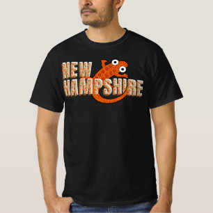 New Hampshire State Symbol Rotgefleckter Wassermol T-Shirt