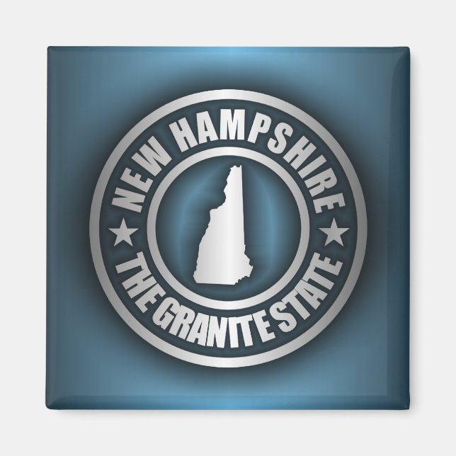 "New Hampshire Steel 2"-Magnete Magnet (Vorne)