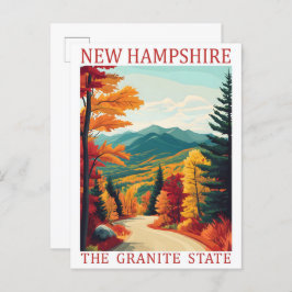 New Hampshire The Granite Staat USA Travel Place Postkarte