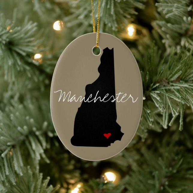 New Hampshire Town Keramikornament (Baum)