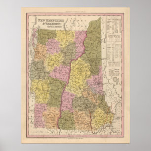 New Hampshire und Vermont 2 Poster