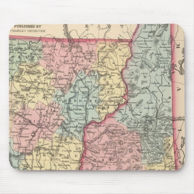 New Hampshire und Vermont 3 Mousepad (Vorne)