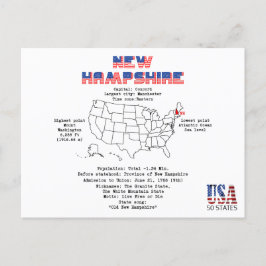 New Hampshire United Staaten Staat auf einer Karte