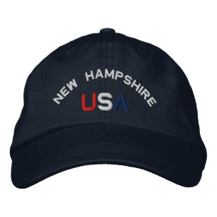 New Hampshire USA bestickt Navy Blue Hat Bestickte Baseballkappe