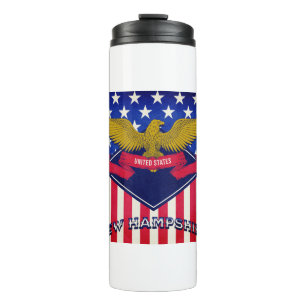 New Hampshire USA-Flagge Thermosbecher