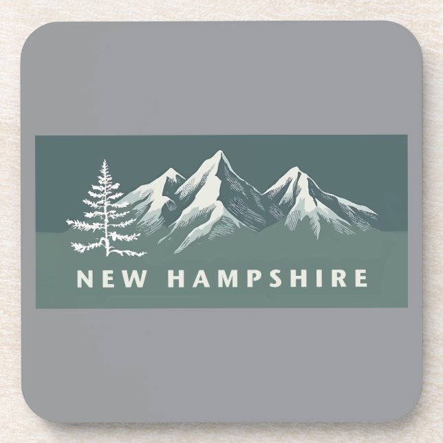 New Hampshire USA Getränkeuntersetzer (Vorderseite)