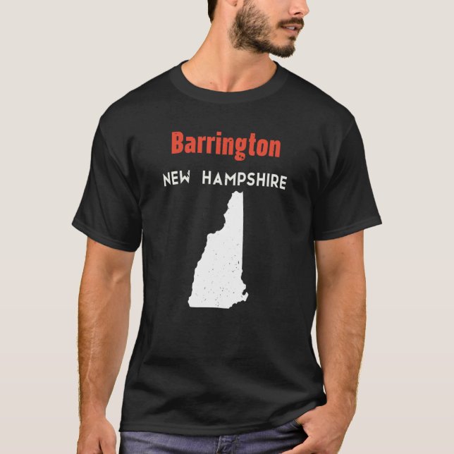 New Hampshire Usa Staat America Travel Barrington T-Shirt (Vorderseite)