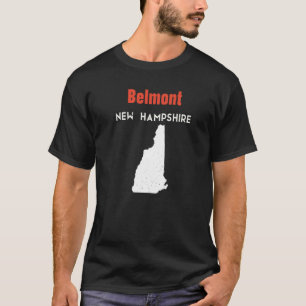 New Hampshire Usa Staat America Travel Belmont T-Shirt