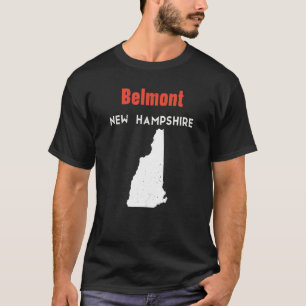 New Hampshire Usa Staat America Travel Belmont T-Shirt