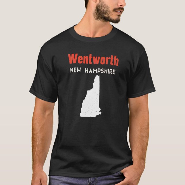 New Hampshire Usa Staat America Travel Wentworth T-Shirt (Vorderseite)