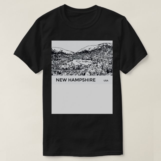 New Hampshire USA T-Shirt (Design vorne)