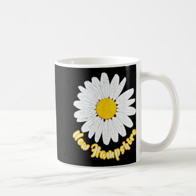 New Hampshire Vacation Flower Meadow Daisy Petals  Kaffeetasse (Rechts)