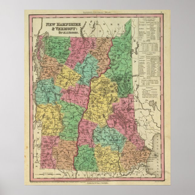 New Hampshire & Vermont 2 Poster (Vorne)