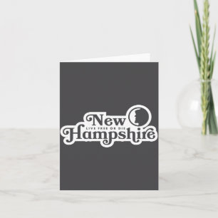 New Hampshire Vintage Live Or Die Mountain _1 Karte