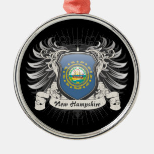 New Hampshire Wappen Ornament Aus Metall
