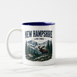 New Hampshire White Mountains Abenteuer Zweifarbige Tasse
