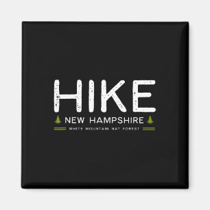 New Hampshire White Mountains Wanderung Baum Retro Magnet