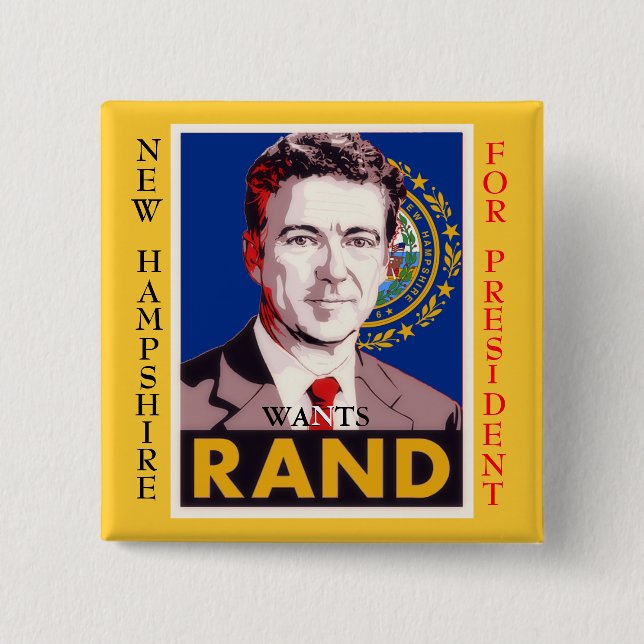 New Hampshire will Rand (Paul) Button (Vorderseite)