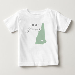 New Hampshire Zuhause Grown   Editierbarer Staat C Baby T-shirt