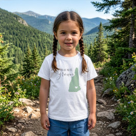 New Hampshire Zuhause Grown | Editierbarer Staat C Baby T-shirt