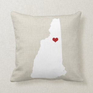 New Hampshire Zuhause-Staats-Kissen 16" x 16" Kissen