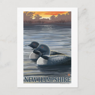 New HampshireCommon Loon Postkarte