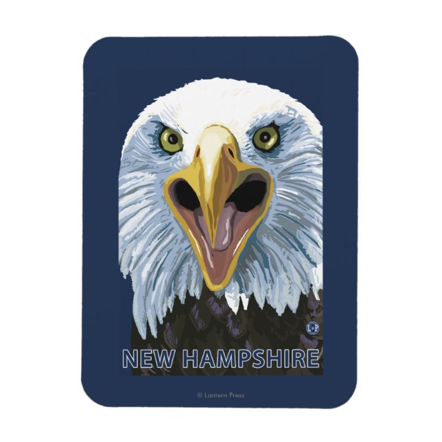 New HampshireEagle Up Nah Magnet (Vertikal)