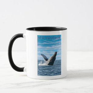 New HampshireHumpback Whale Scene Tasse