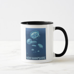 New HampshireJellyfish Scene Tasse